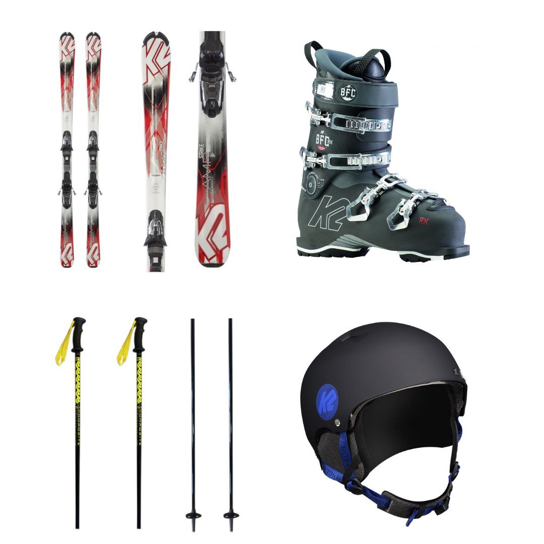 thumbnail image 2 of BRUBAKER Champion Ski Bag Combo – Light Blue / Orange Limited Edition, Holds Skis Poles Boots Helmet 2 of 3
