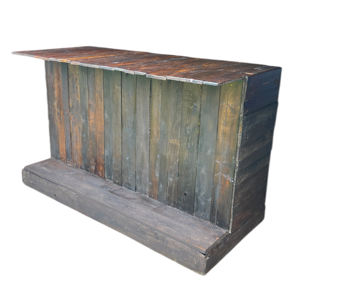 Rustic, Western Style Portable Bar Rental | Burlap to Black Tie, LLC