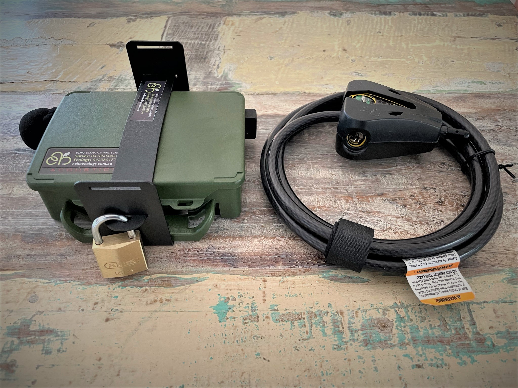 Security Bracket & Python Lock for Song Meter Mini | Echo Ecology and ...