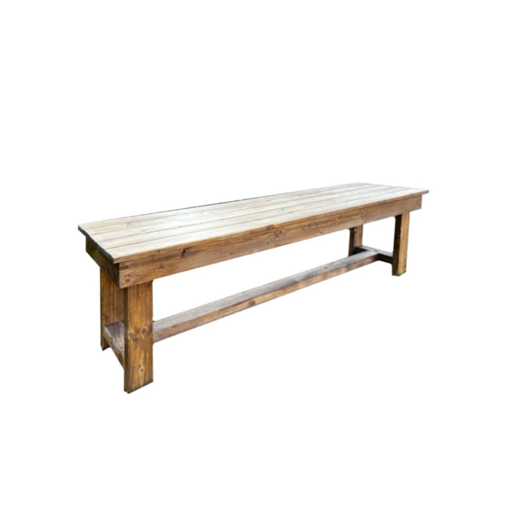 LES Real Wood Traditional Picnic Bench | Rent Furniture in Qatar - LES ...