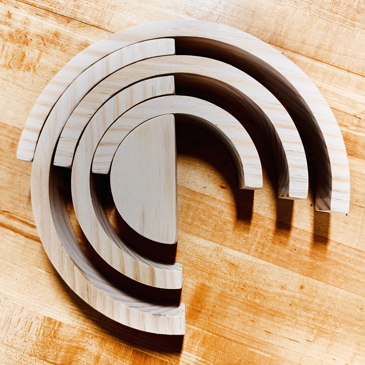 Nesting Block Riser Arched nesting wooden risers | Prop Haulin