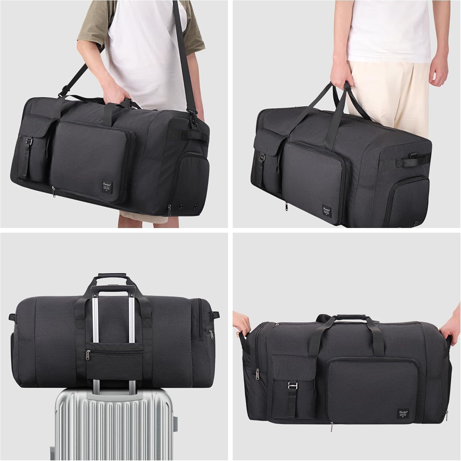 Sac Sport Sac De Sport Pour Femme, Sac De Sport, Sac De Week-End, Sac De Sport Pour Fille, Sac De Transport De Nuit Avec Compartiment U00e0 Chaussures Et Poche Humide, Sac D'entrau00eenement