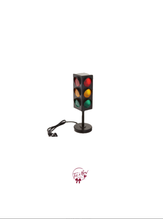 Traffic Light Table Top Light | Tie a Bow Rentals