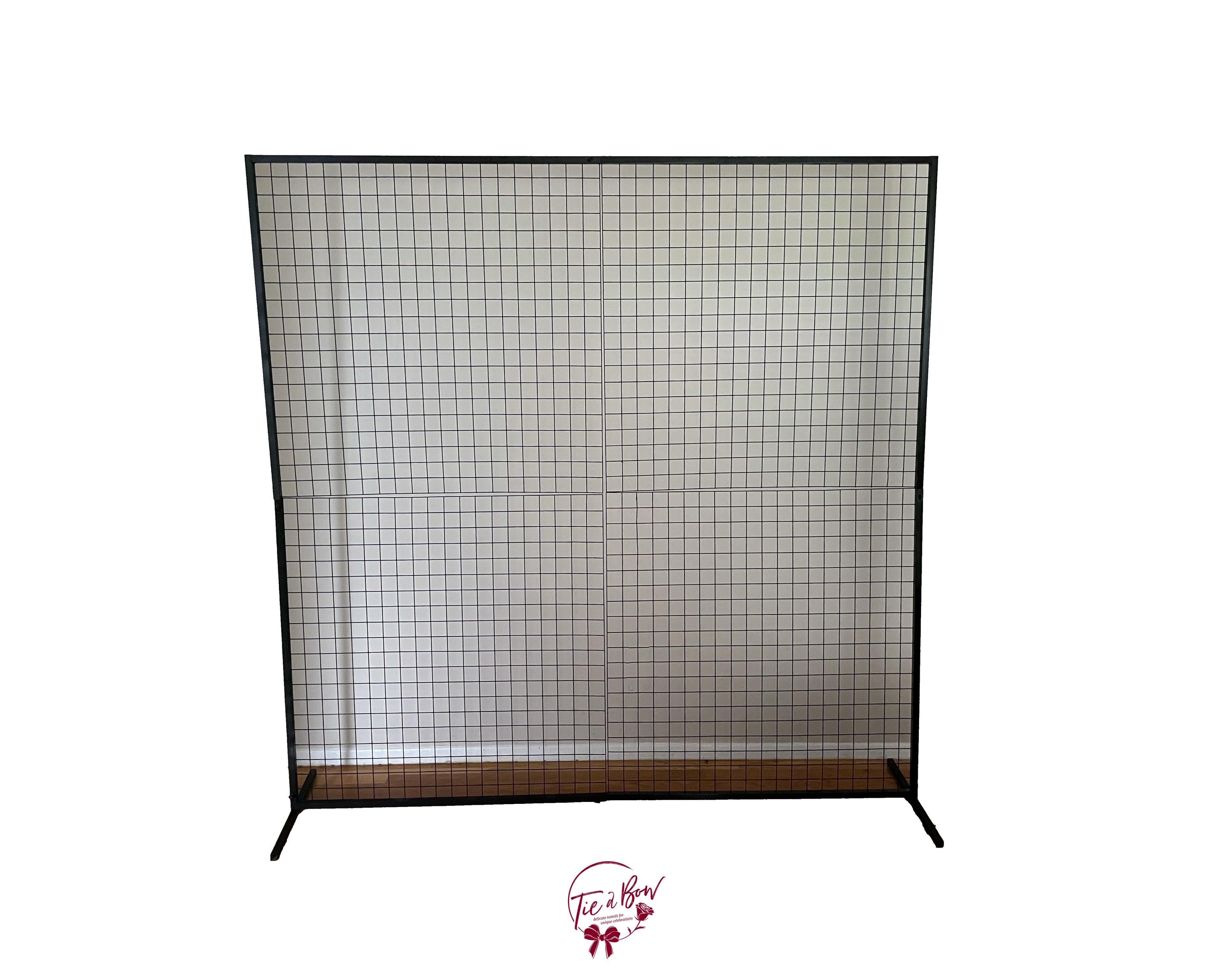 Square Black Mesh Backdrop | Tie a Bow Rentals