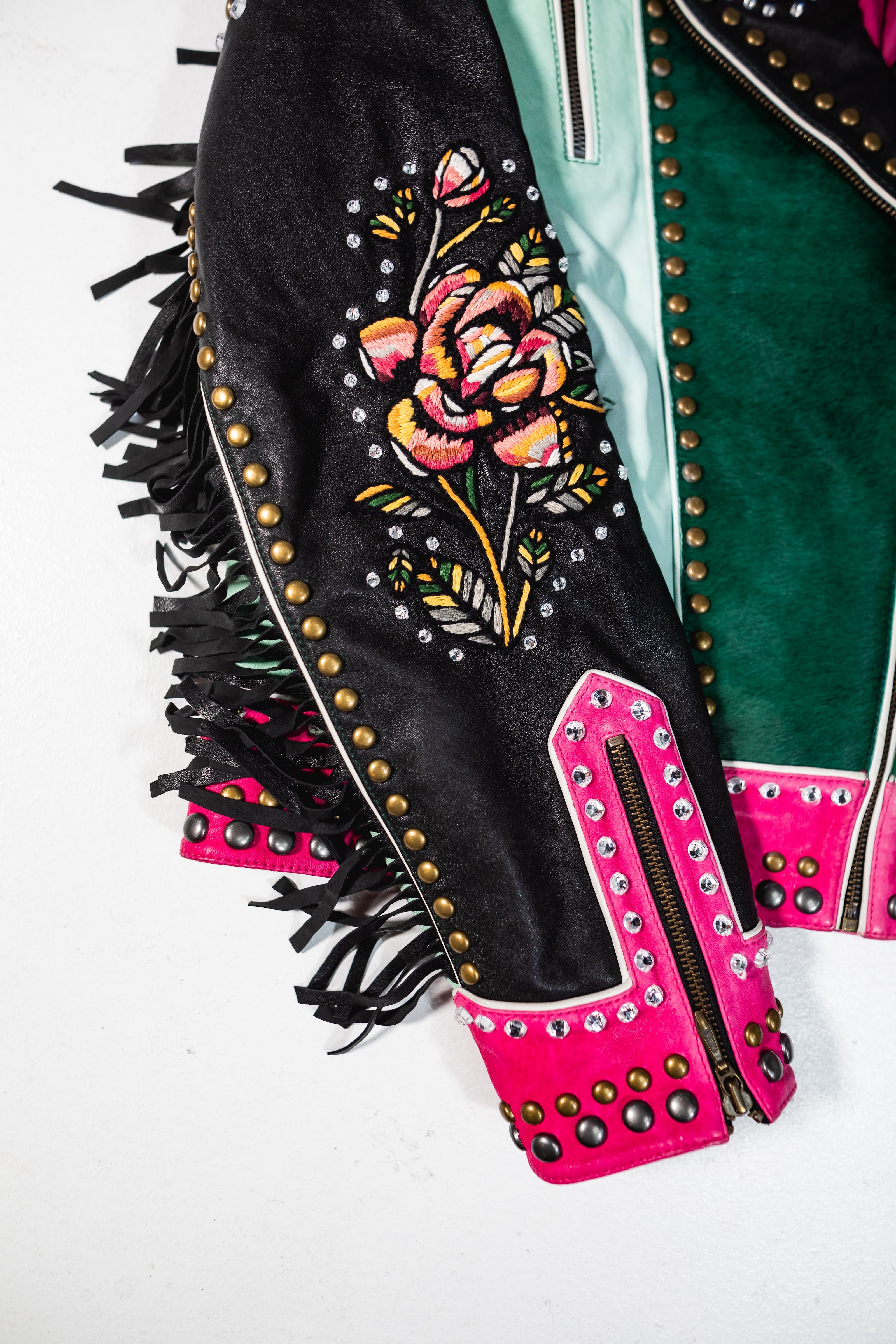 Double D Ranch Horse Head Biker Jacket | Silk & Saddle