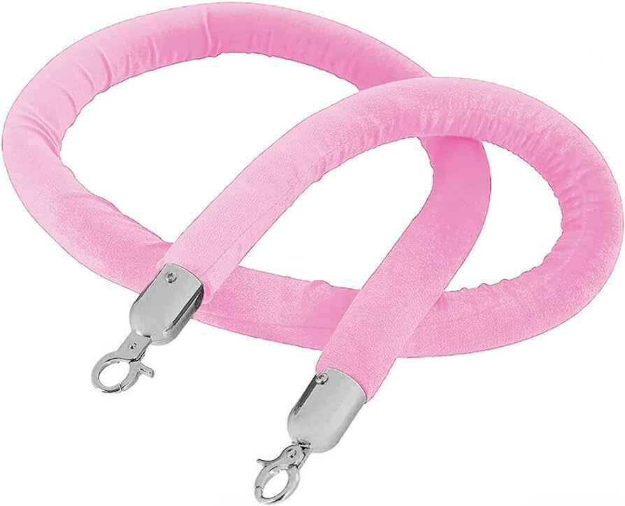 Crowd Control Rope- Pink Velvet | Wedding, party and event rentals for ...