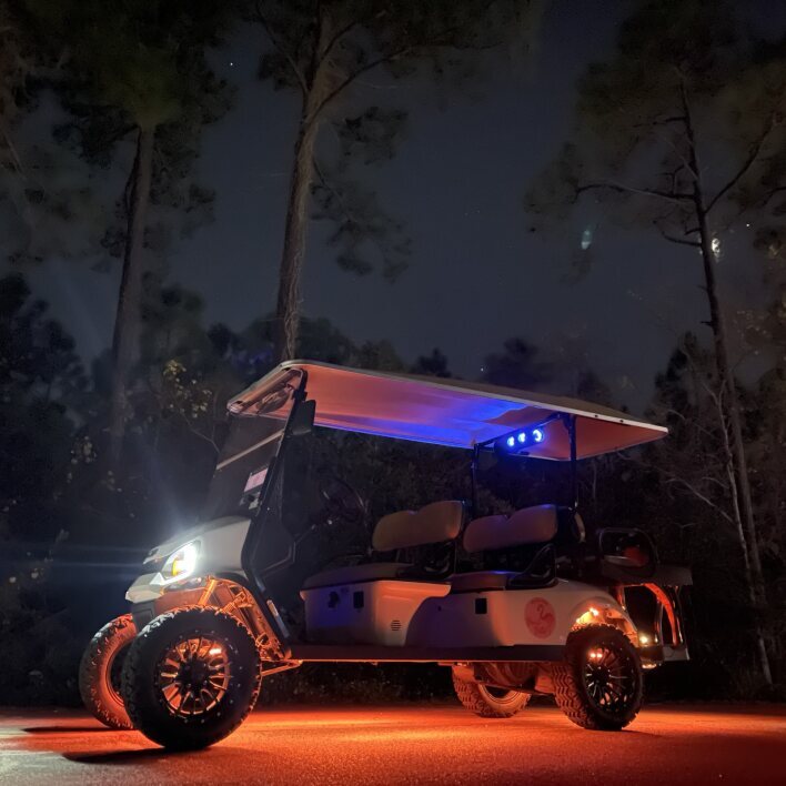 Gas Golf Cart Side View