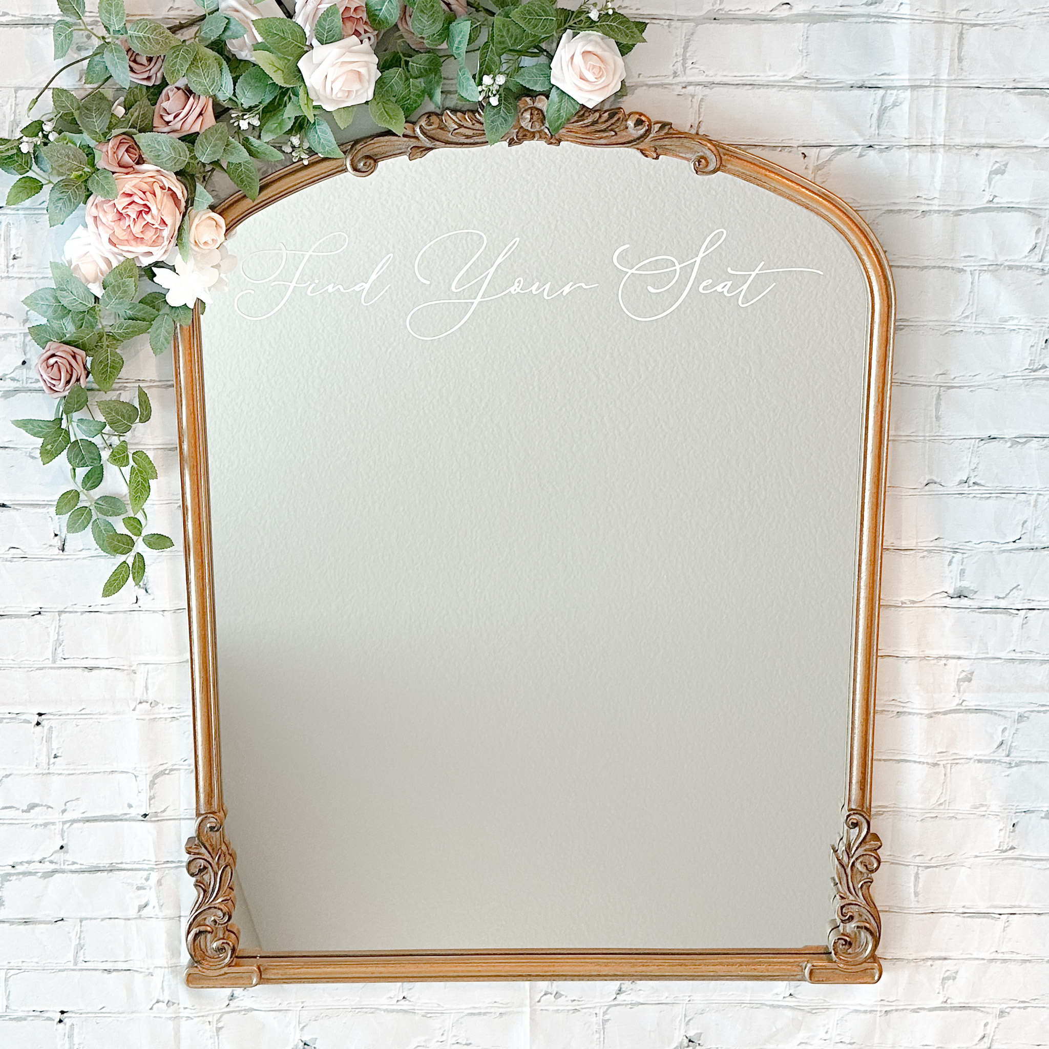 Gold Mirror Seating Chart (Venice) BOXWOOD EVENTS LTD.